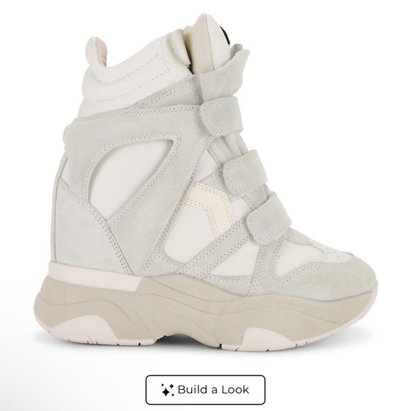 Isabel Marant Shoes - Isabel Marant Balskee Women's High-Top Sneakers in Cream and White
